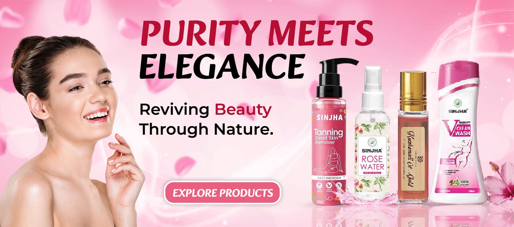 Skincare home banner